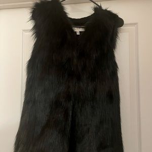 Faux fur vest